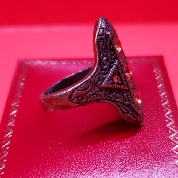 Art Deco Gold Topaz Ring - Picture 6 of 11